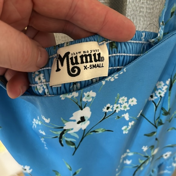 Show Me Your Mumu Gemini Blue Floral Jumpsuit women’s size XS - Picture 5 of 6